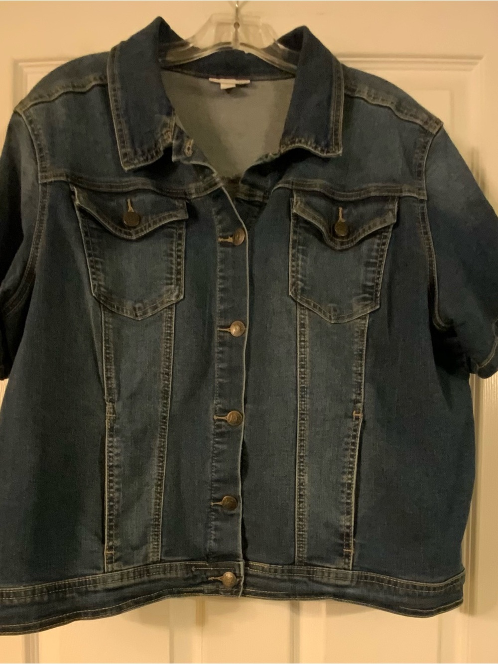 Westport Blue Short-Sleeve Denim Jacket